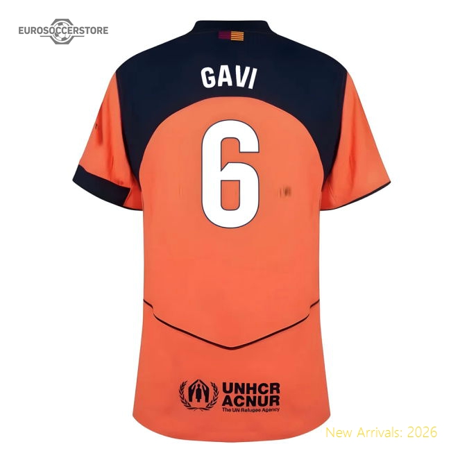 2025-2026 Barcelona Third Shirt (Gavi 6) Match Replica Match Replica