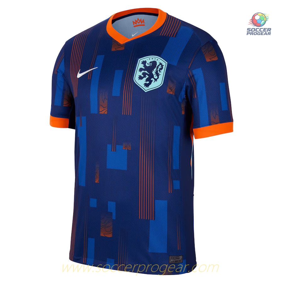 Netherlands Away Team Soccer Shirt 2024-25 Edition