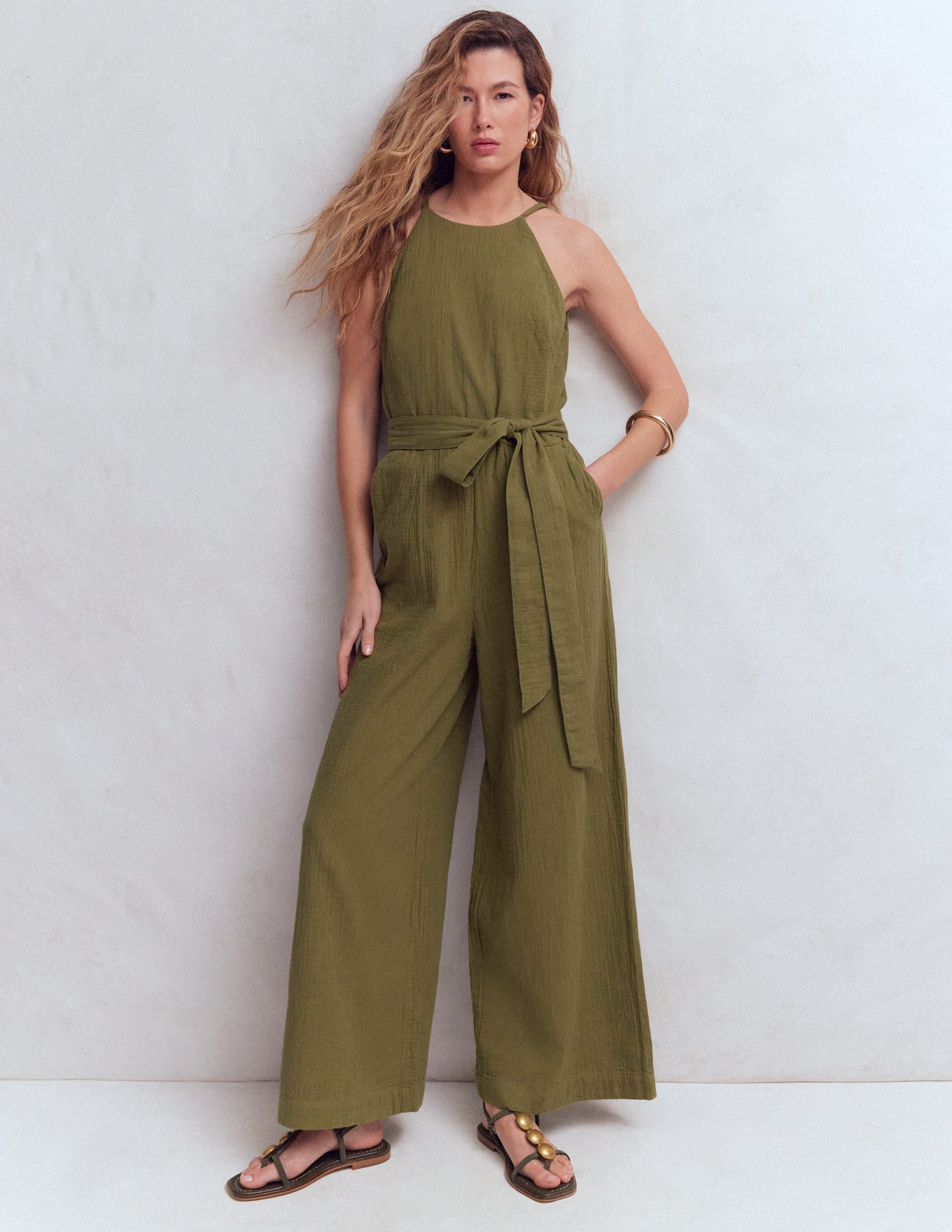 Rosa Double Cloth Jumpsuit