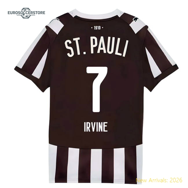 2025-2026 Football Team Kids Gentle Irvine Jersey Puma Drycell