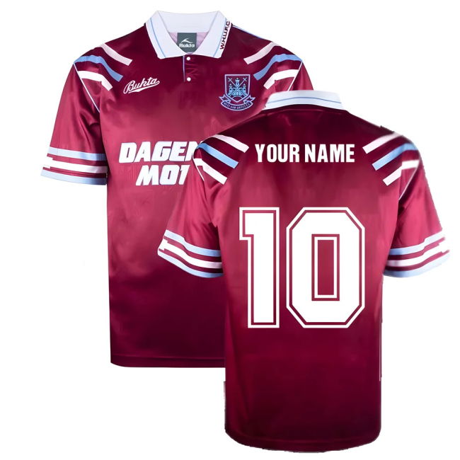 2025-25 West Ham Home Shirt West Ham United #1992 L M S