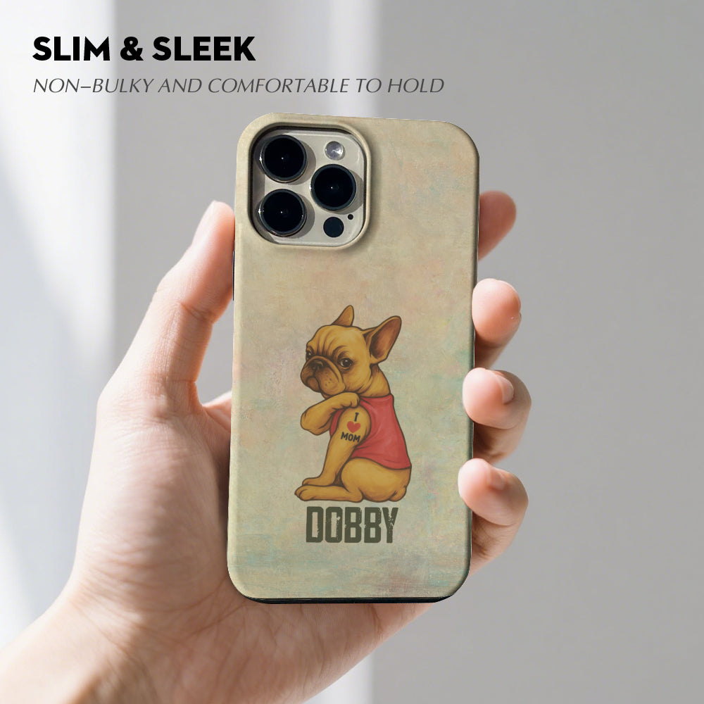 French Bulldog Ames Personalized Dual Layer Phone Case Durable Dog Item