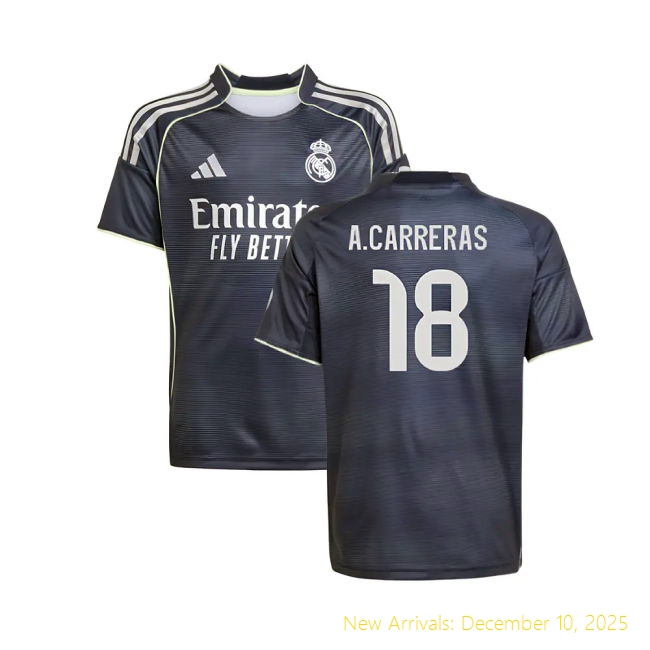 2025-2026 Real Madrid Away Shirt - Elite Kit (Carreras 18) - Kids...