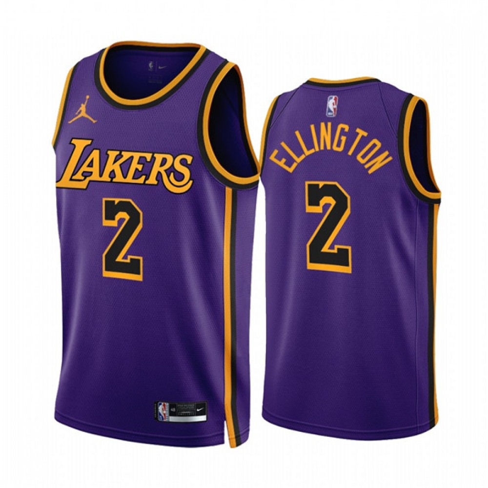 Cost-Effective Men's Lakers #2 Wayne Purple Basketball Jersey