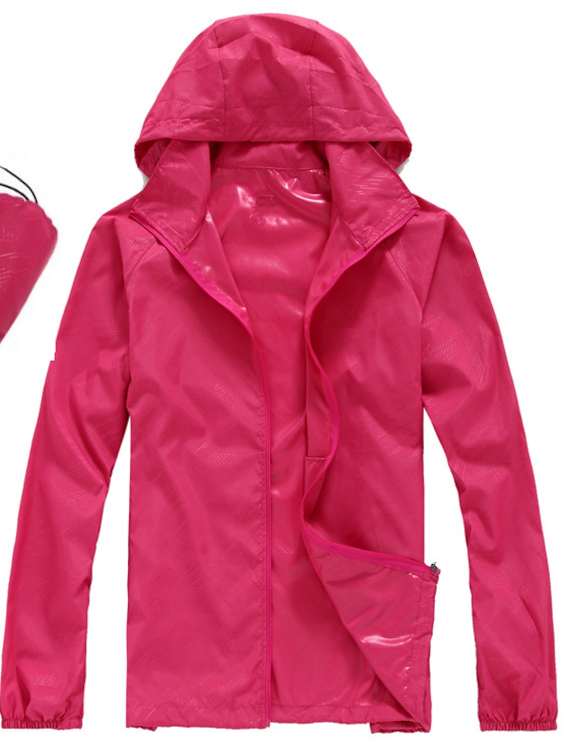 Women's Men's Waterproof Hiking Raincoat UPF 50+ UV Sun Protection Zip Up Hoodie Long Sleeve Fishing Running Jacket Windbreaker Summer Outdoor Windproof Sunscreen UV Resistant Jacket Top Climbing