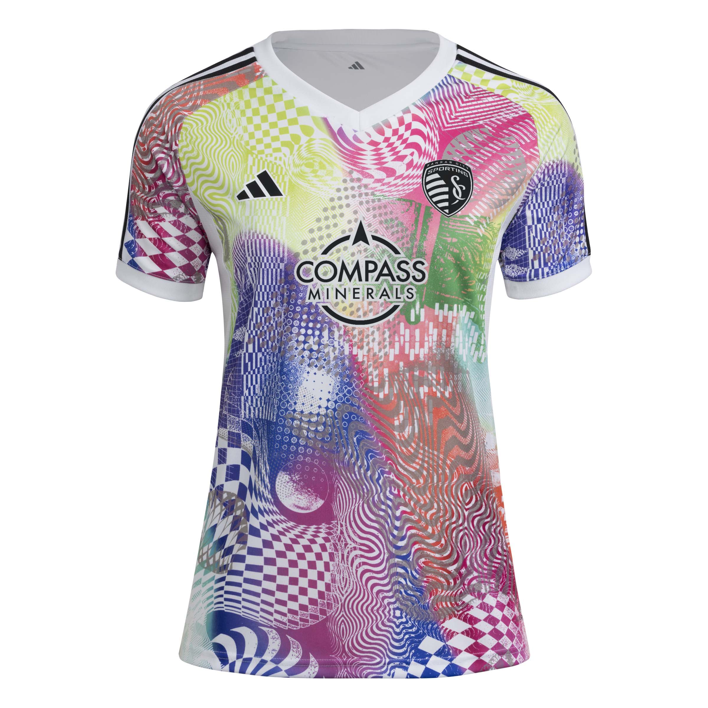 [SJH] Sporting Kansas City Women's 2025 Pride Pre-Match Jersey Top - White