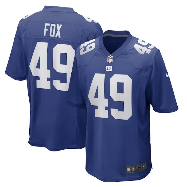 None Tomon Fox Game Jersey - Royal | NFL Player Jersey | NFL Football