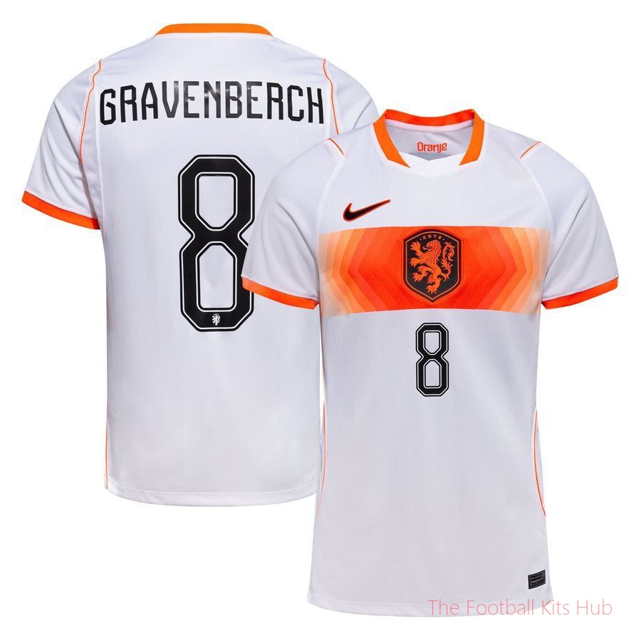 [LK] Holland Away Shirt World Cup 2026 GRAVENBERCH 8