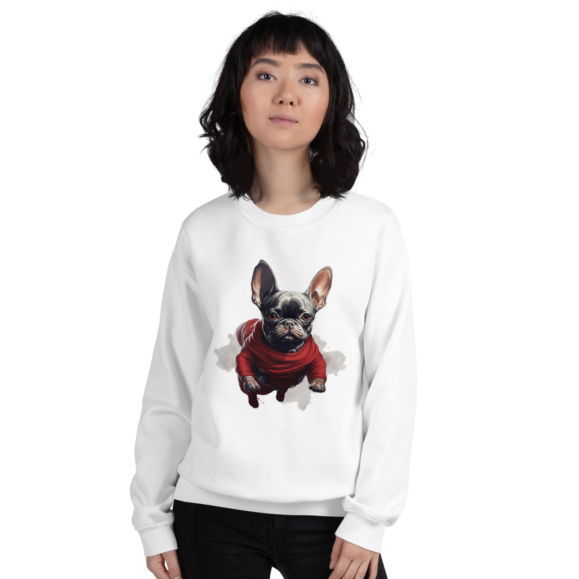 French Bulldog Frenchie Charm Unisex Sweatshirt: Warm And Trendy Wear