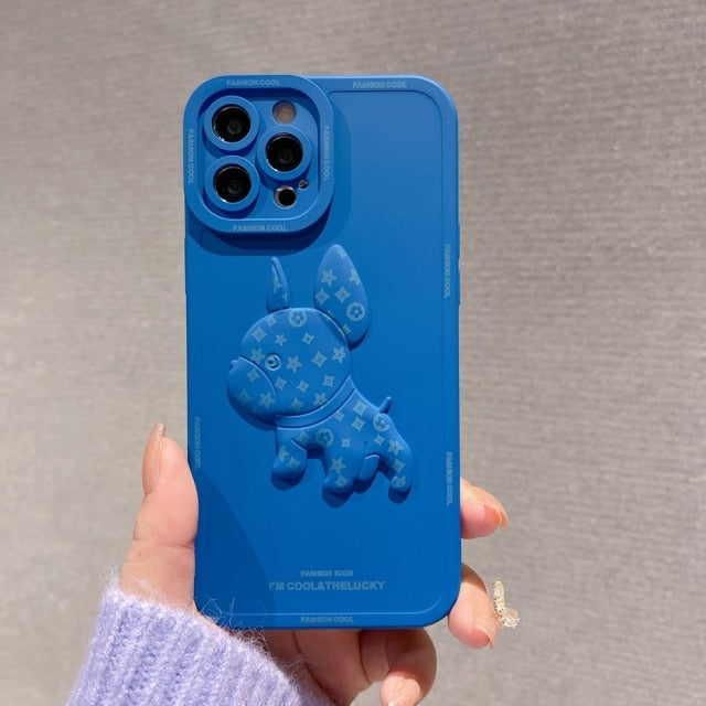 French Bulldog Luxcase™ : 3d French Bulldog Case For Iphone (wj18) Durable Dog Item