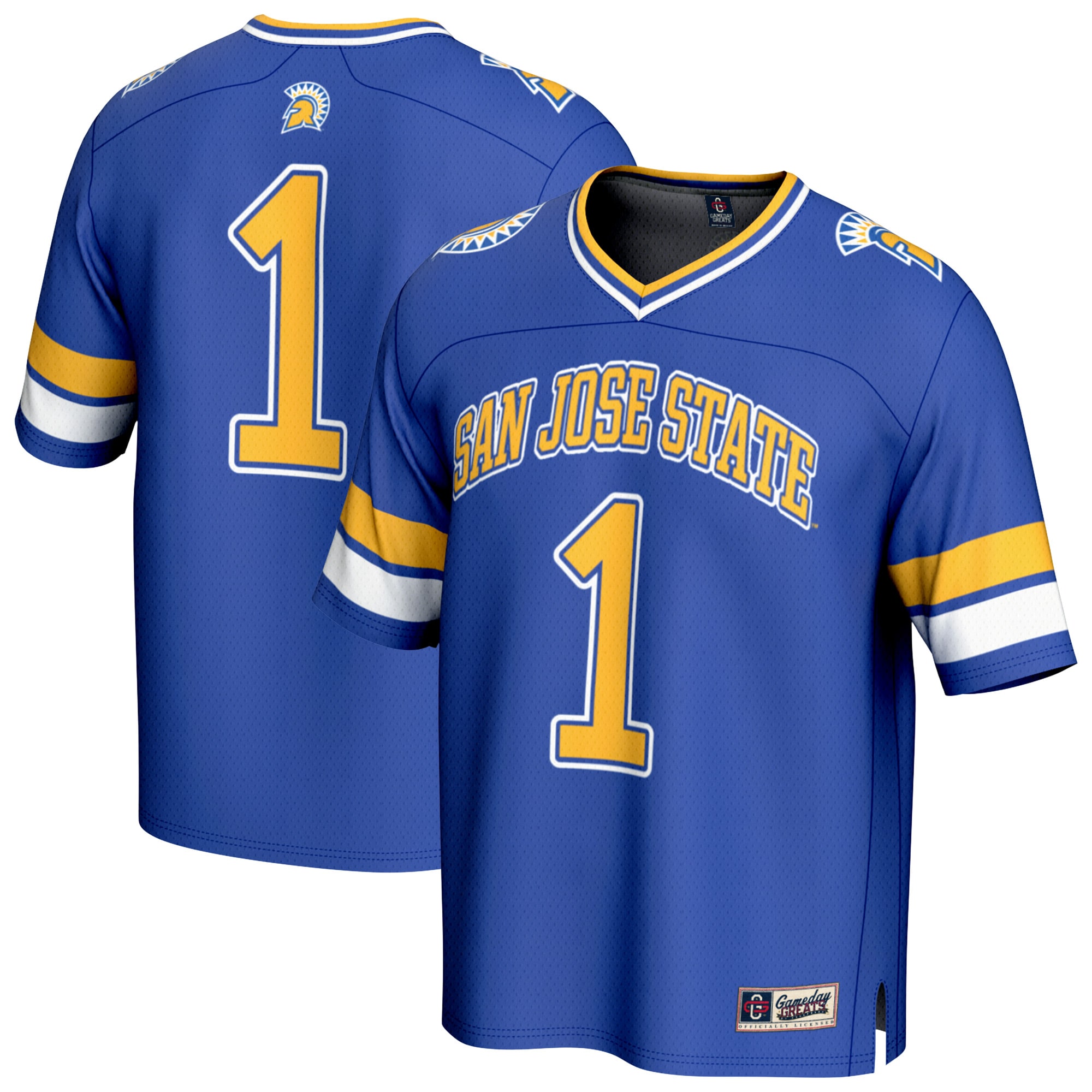 #1 San Jose State Spartans GameDay Greats Lightweight Collegiate Football Fashion 2026/2027 Football Jersey - Royal