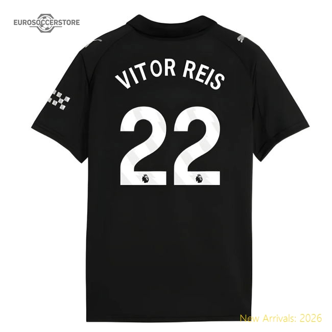 2025-2026 Man City Away Shirt (Kids) (Vitor Reis 22)