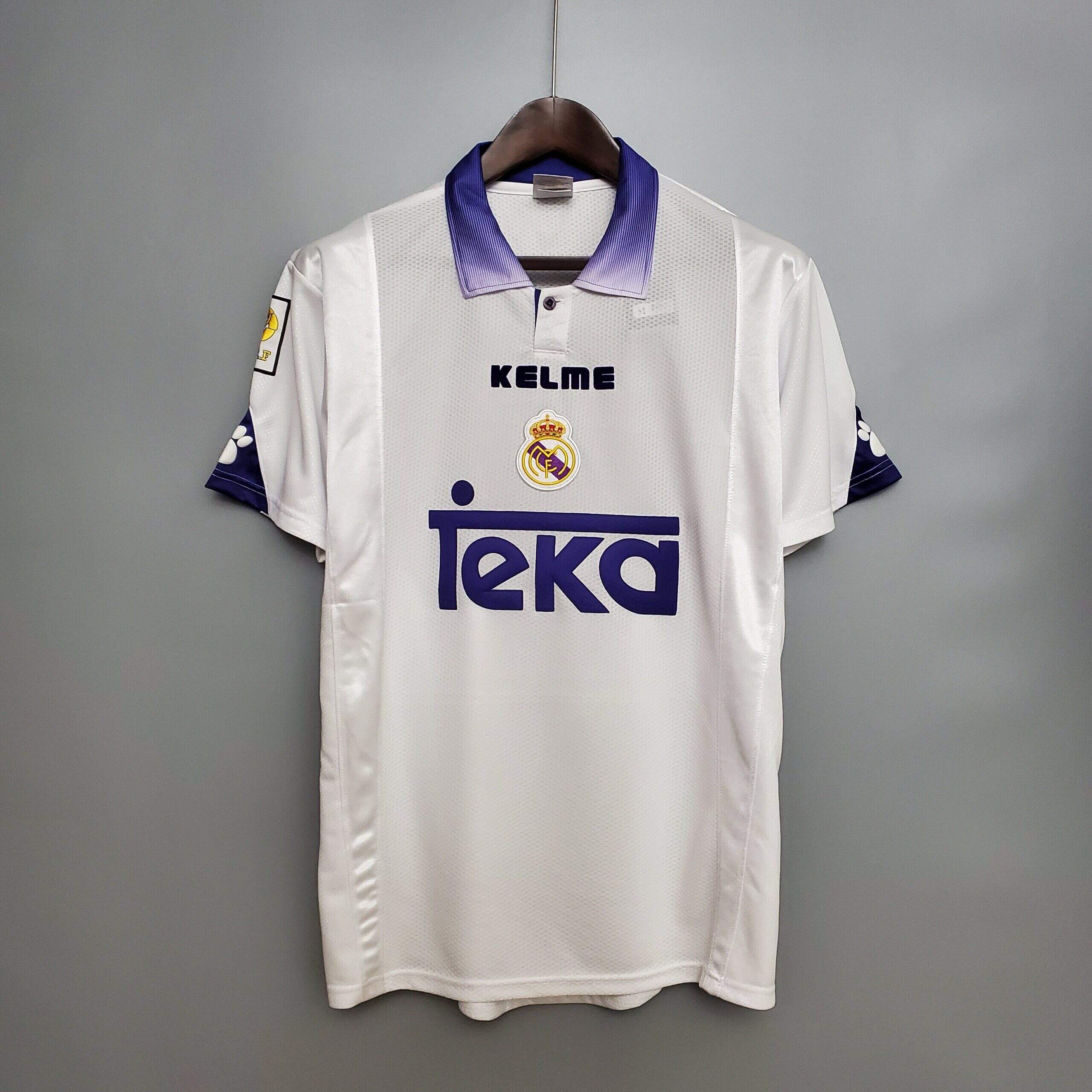 Cheap 1997-1998 Real Madrid Home retro kit