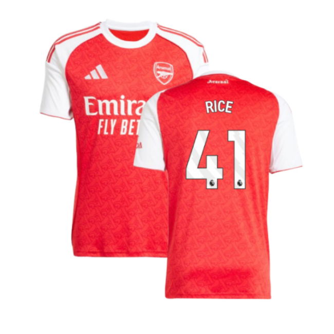 2025-20 Arsenal Authentic Home Jersey Rice #41 L M S