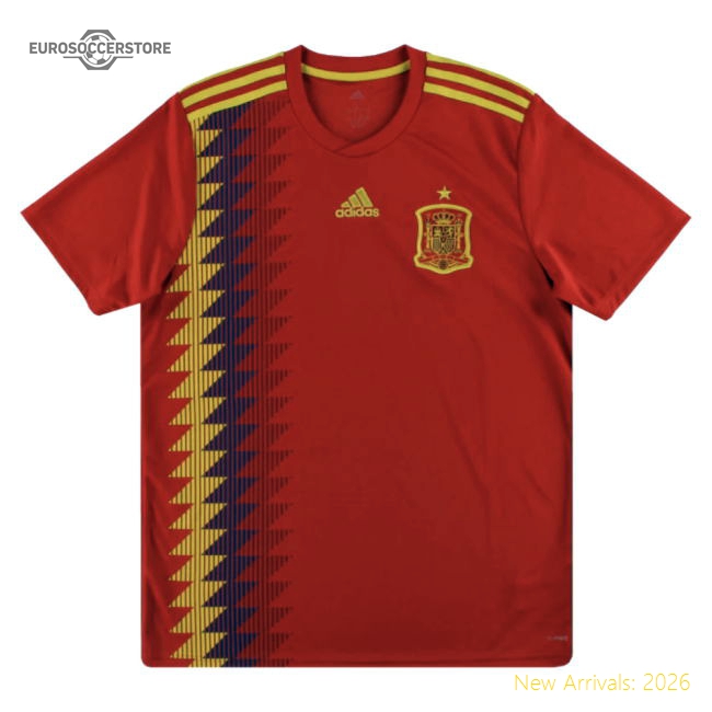 Genuine 2018-2019 Spain National Home Uniform (your Name