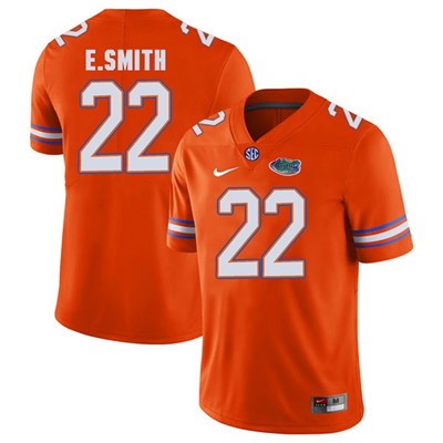 Men's None Emmitt Smith #22 stitched Orange 2024 match worn Jersey