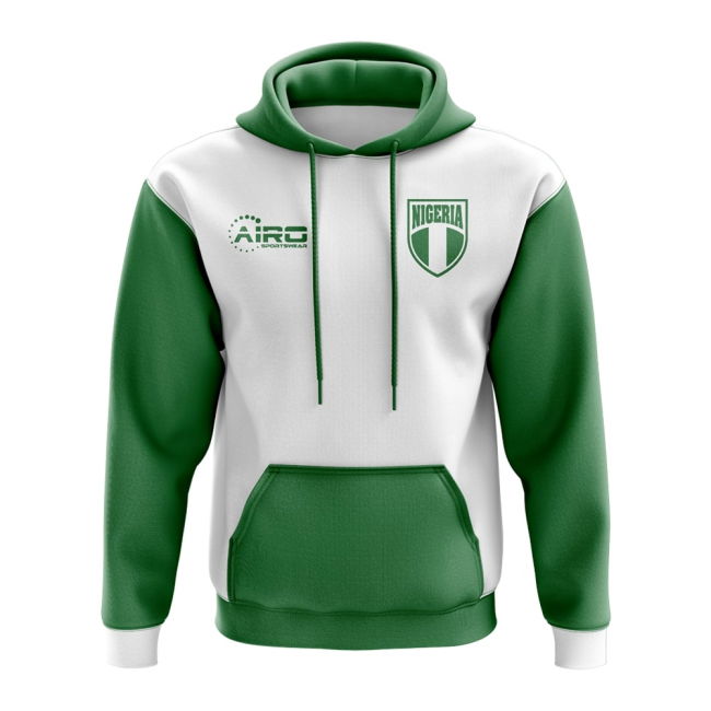 Premium-Quality Nigeria Concept Country Football Hoody (White)
