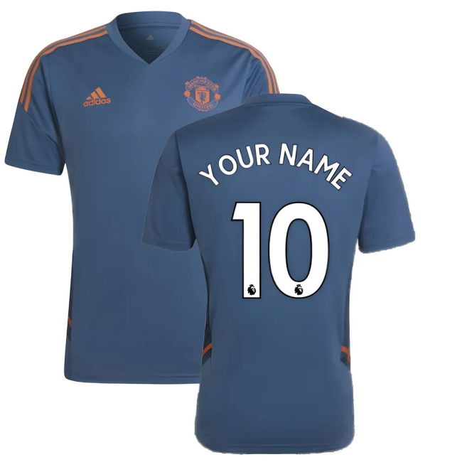 Official 2022-2023 Man Utd Training With Vintage Design - Legendary