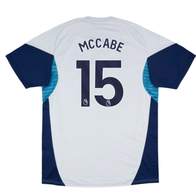 Passionate Arsenal Arsenal Training Shirt Grey Two Mccabe #15 Dura...