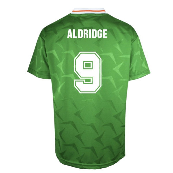 [HP] 1990 Ireland Home Retro Shirt (Aldridge 9)