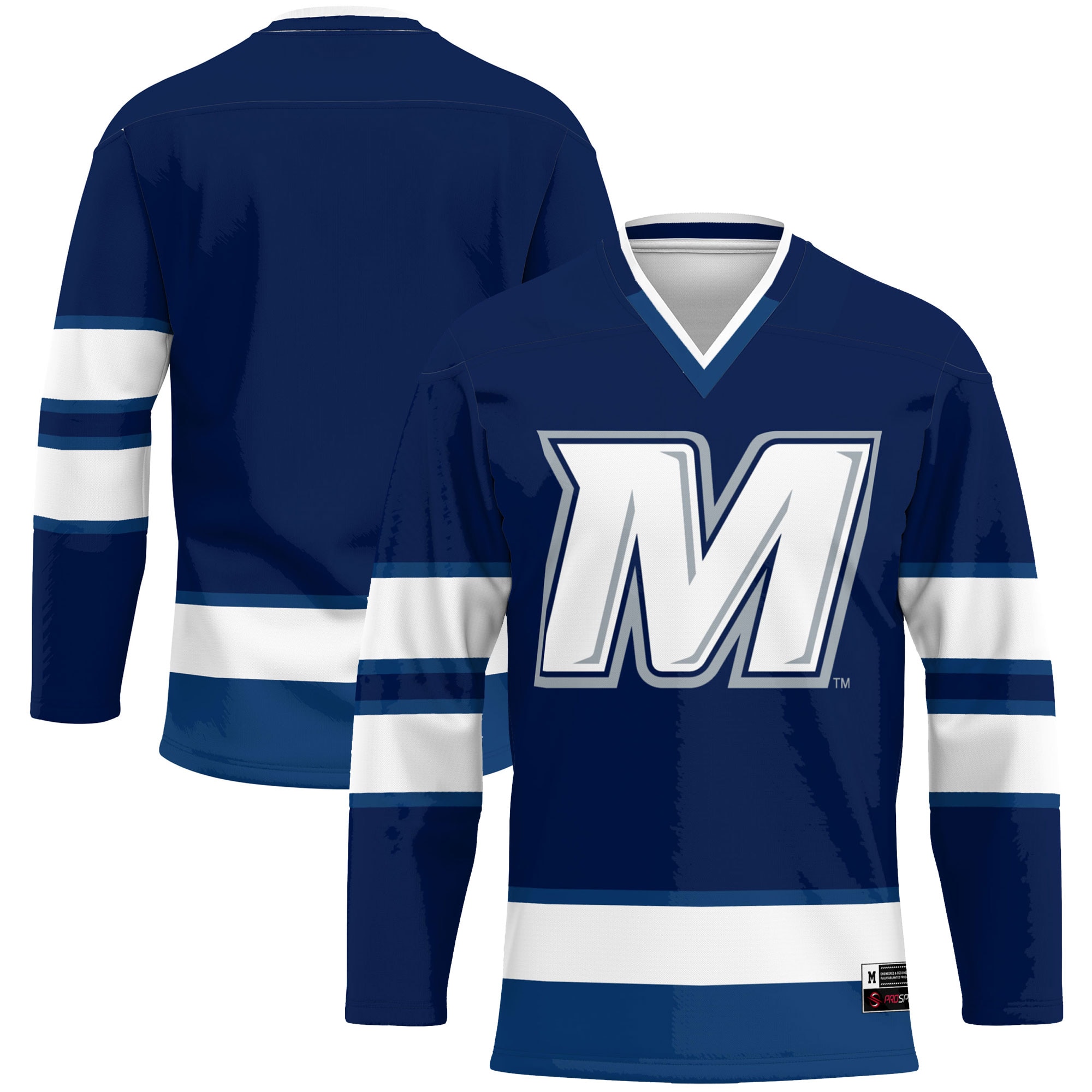 [NJP] Monmouth Hawks GameDay Greats Hockey Jersey - Navy