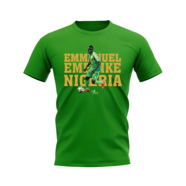 Top-Tier Climate-Control Emenike Nigeria Player Tee (Green)