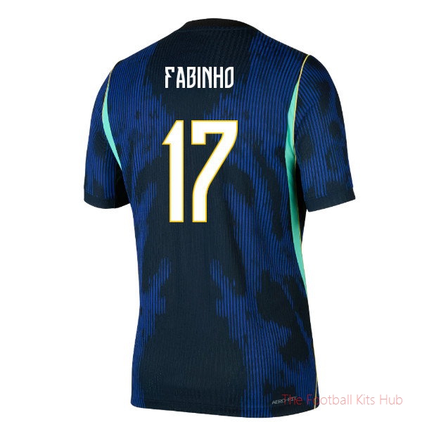 Brazil Match Away Jordan Aero-Fi 2026-2027 T-Shirt (Fabinho 17)