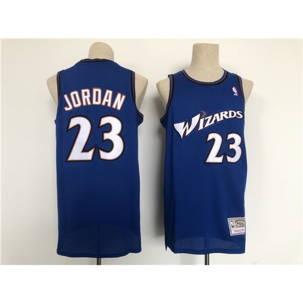Top-Grade Men's Washington Wizards #23 Michael Blue Basketball Jersey