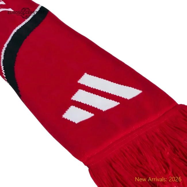 Authentic 2025-2026 Man Utd Scarf (red) - Premium Quality Football