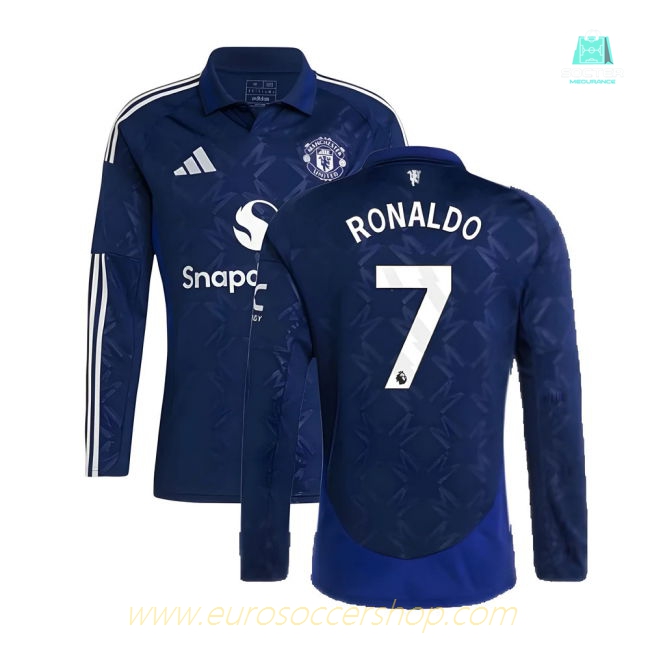 2024-2025 Man Utd Long Sleeve Away Shirt (Ronaldo 7)