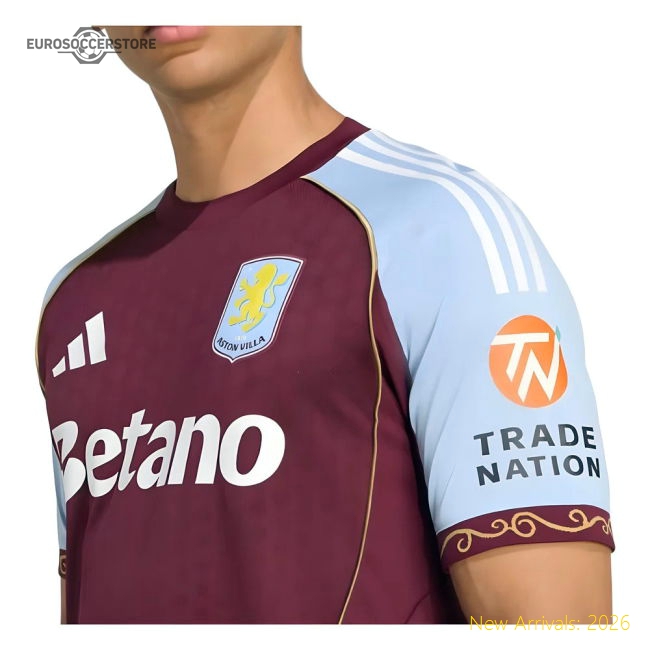 2025-2026 Aston Villa Authentic Home Shirt (Digne 12)