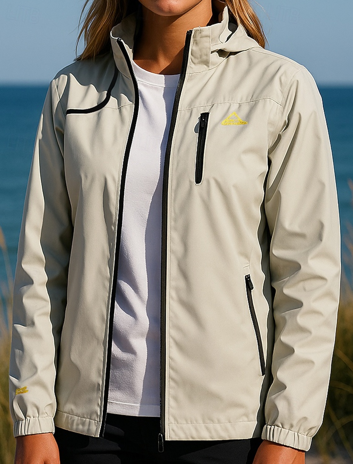 Women's Windbreaker Softshell Jacket Hiking Jacket Outdoor Waterproof Breathable Hiking Outfits Hiking Clothes Spring Autumn / Fall Top Fishing Camping / Hiking / Caving Running Solid Color White Pink