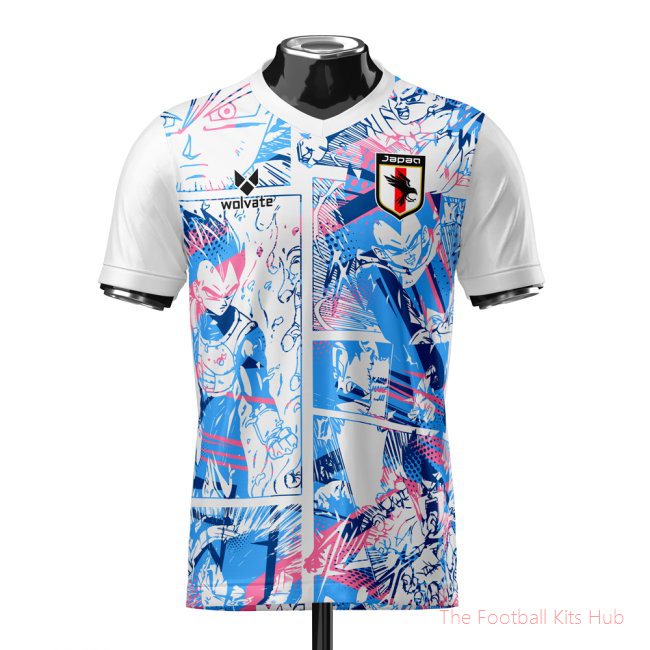Japan Dragon Ball Z Heritage Football Jersey (Wolvate) Adult Short Sleeve