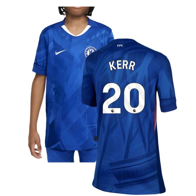 Authentic Design Intense Chelsea Chelsea Home Shirt Kids Kerr #20 ...