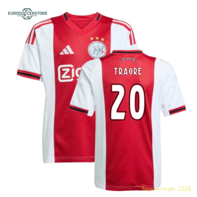 Ajax 2024-25 Home Fan Version For Kids (Traore Soccer Jersey