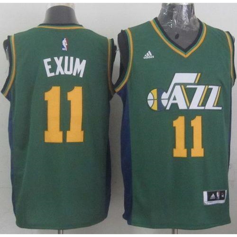 Revolution 30 Jazz #11 Dante Exum Green Stitched NBA Jersey