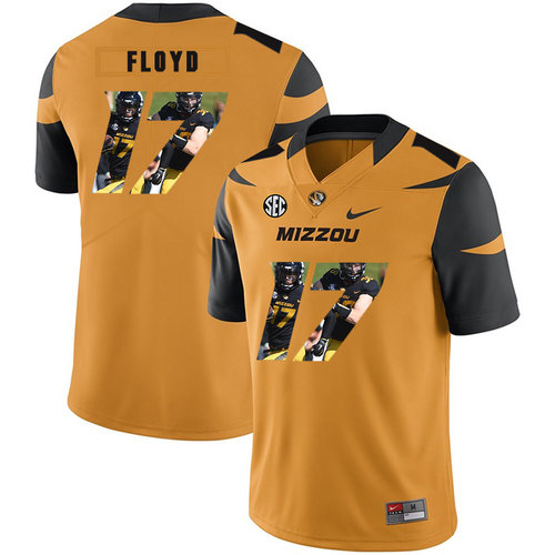 alternate jersey Men's None Richaud Floyd #17 Gold 2024 Football