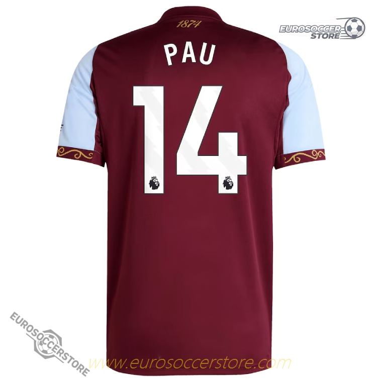 Aston Villa 25-26 Season Home PAU 14 Football Jersey
