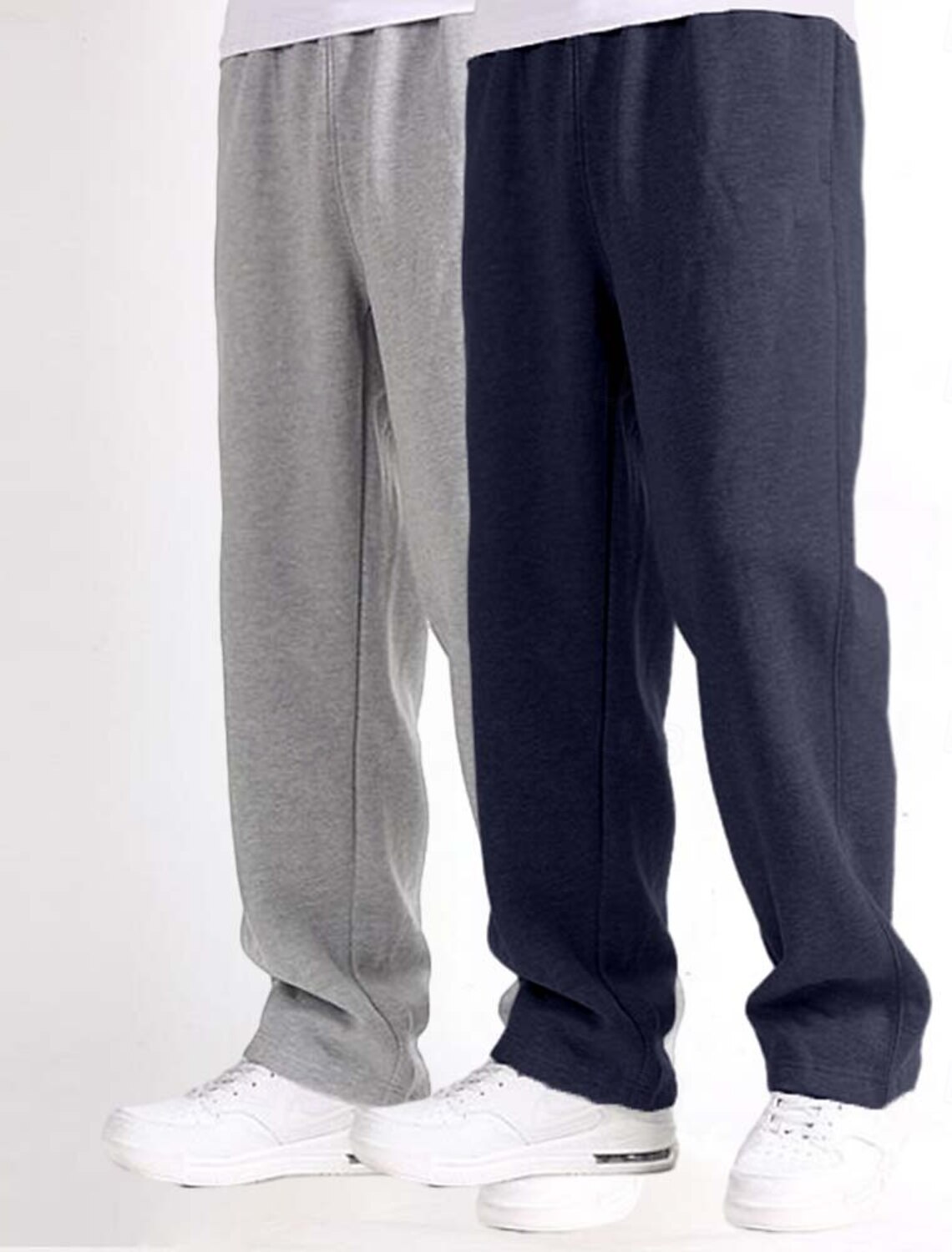 Men's Sweatpants Fleece Pants Joggers Trousers Straight Leg Elastic