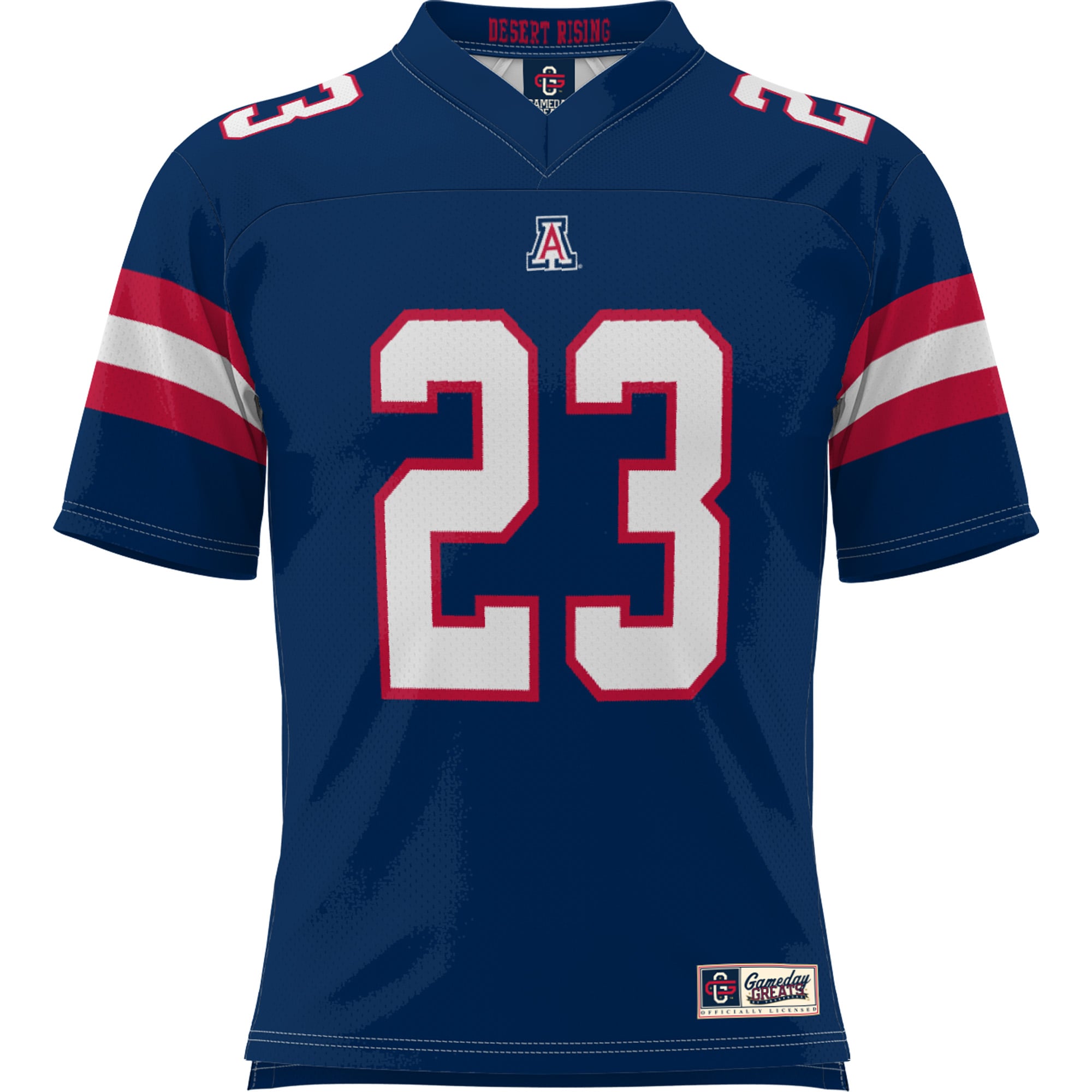 #23 Arizona Wildcats GameDay Greats Desert Rising Football Jersey - Navy
