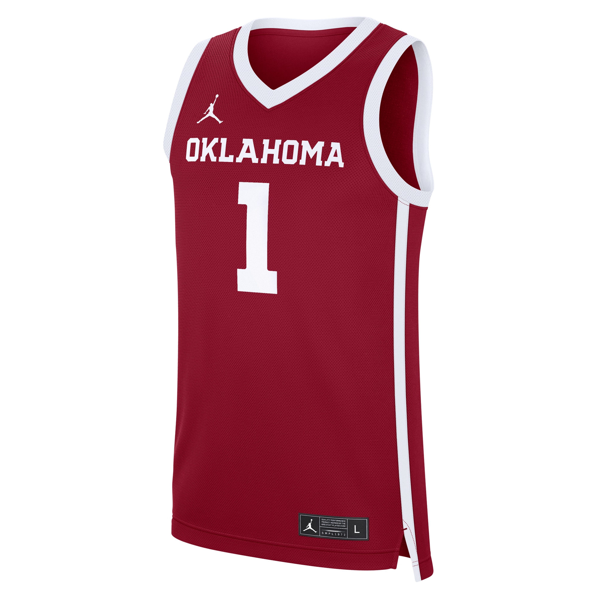 [DDG] Oklahoma Sooners Road Replica Basketball Jersey - Crimson
