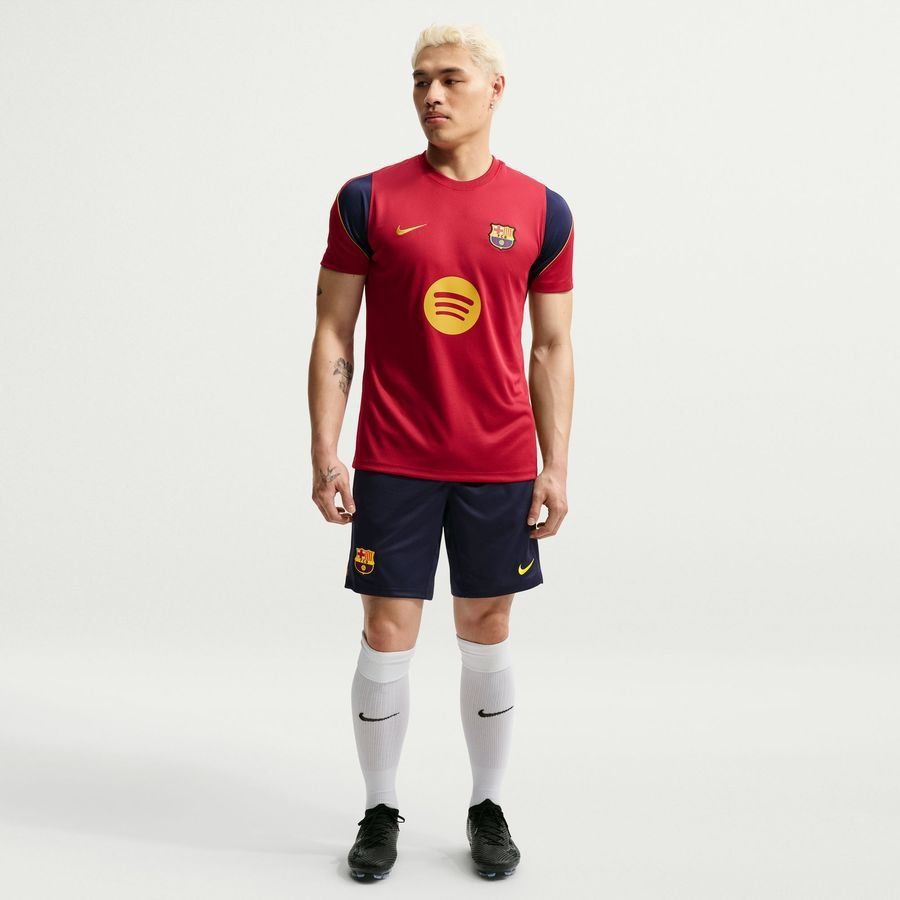 Barcelona Training Shorts Dri-FIT Strike - Blackened Blue/Noble Red/Mineral Yellow