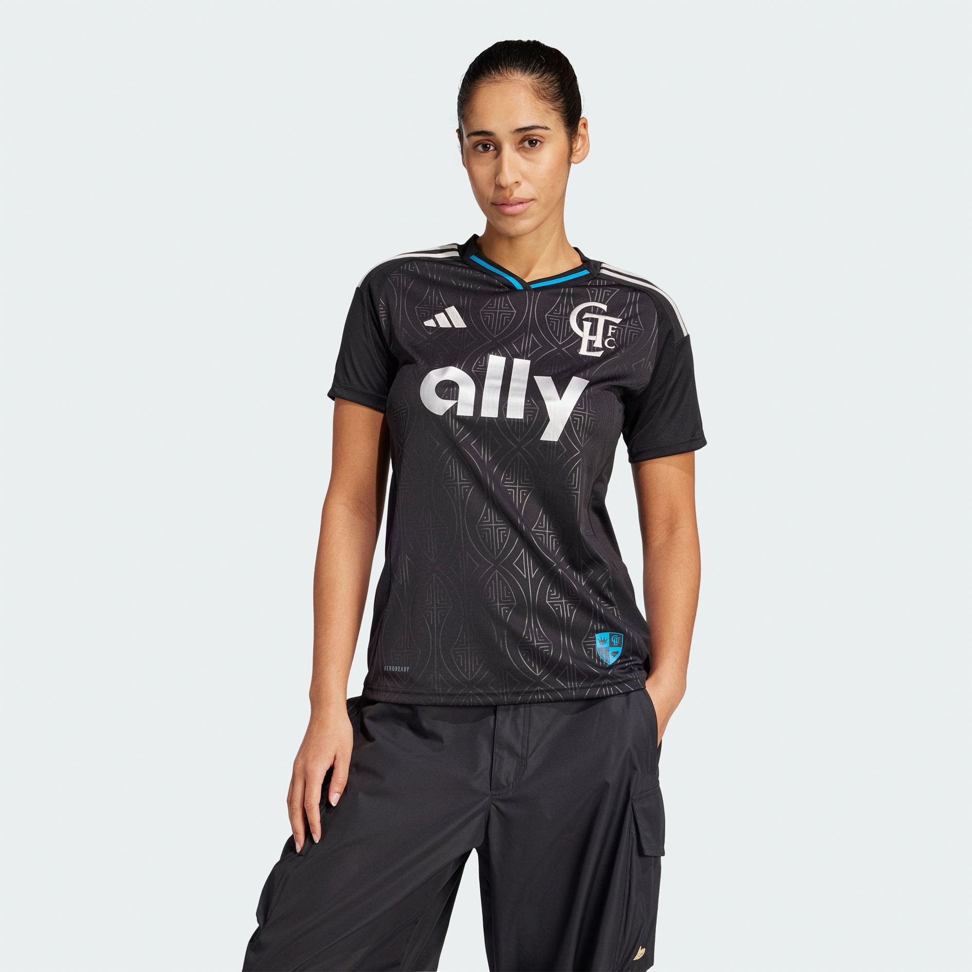 [SJH] Charlotte FC Women's 2025 Fortress Kit Replica Jersey - Black