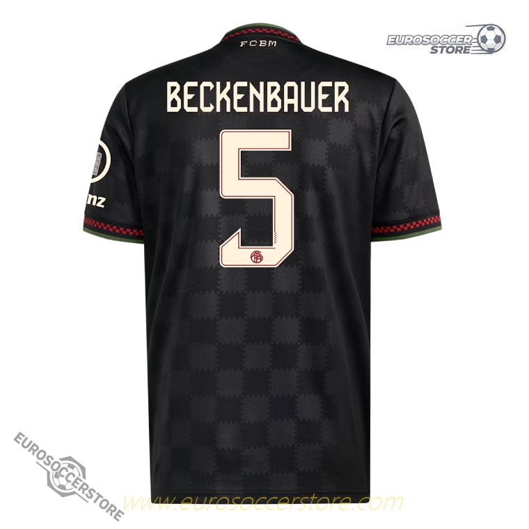 Bayern Munich Champions League BECKENBAUER 5 Football Jersey 25-26 Season