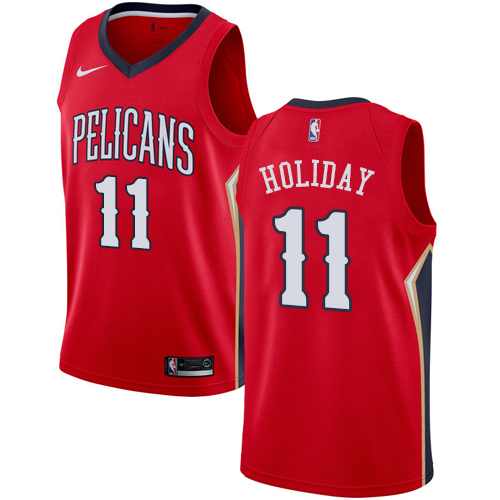 NOP #11 Jrue Holiday High-Quality 2024 Statement NBA Jersey - Red
