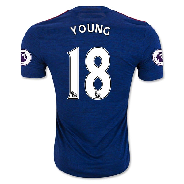 Comfort Fit Man Utd Manchester United Away 2016-17 18 YOUNG Soccer