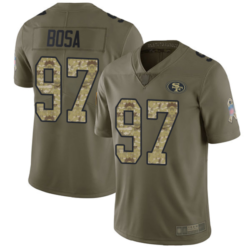 Official SF 49ers NFL #97 Nick Bosa Team Color Limited Jersey