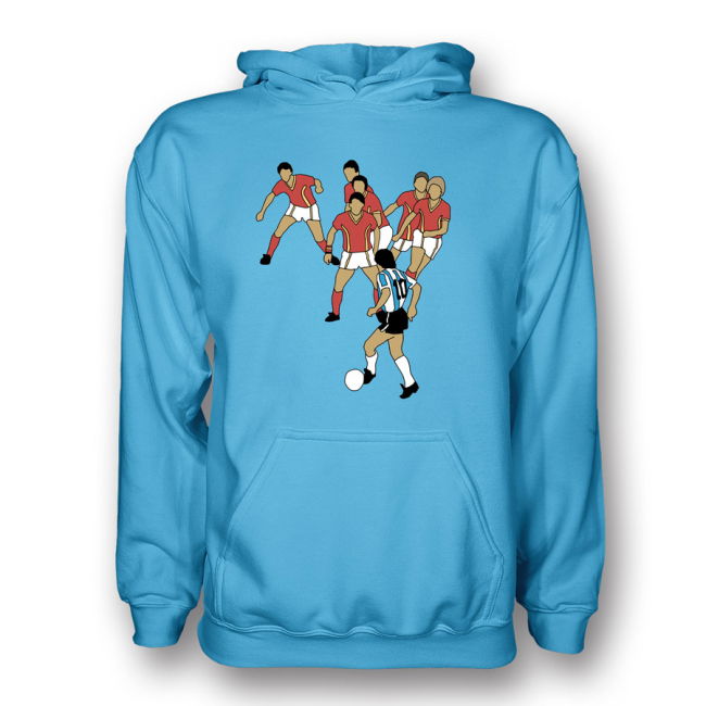 Elite Diego Maradona Goal Of Century Hoody (Sky) Performance-Driven