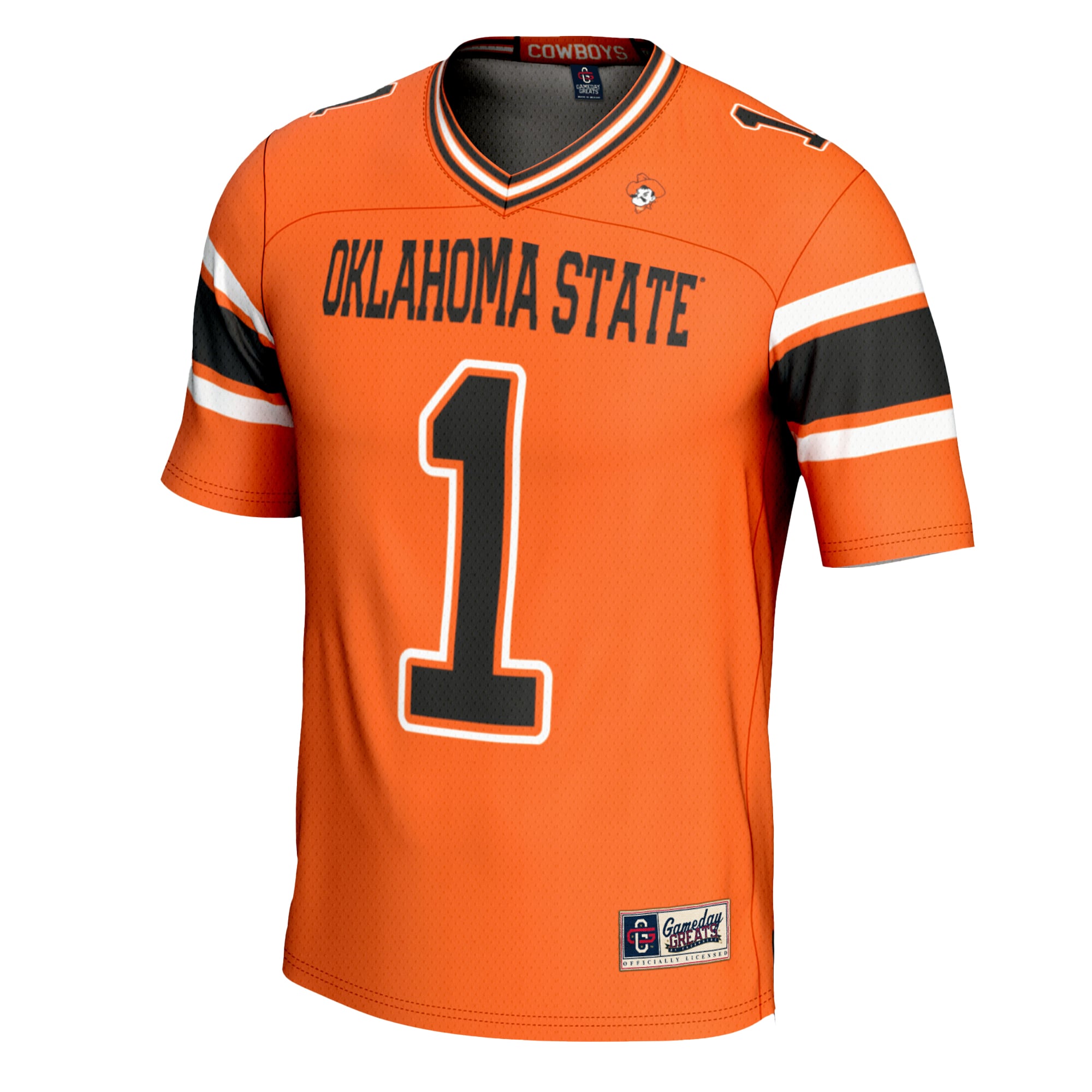 Youth #1 Orange Oklahoma State Cowboys Football Jersey