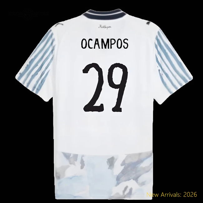 Non-toxic Kids Football Team Ocampos Jersey 2025-2026 Stretchy